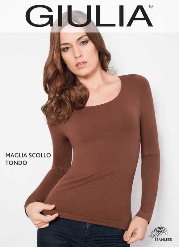 MAGLIA SCOLLO TONDA MANICA LUNGA Giulia